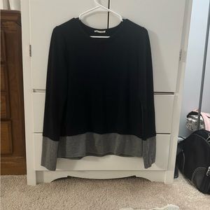 Crescent Long Sleeve Women’s Top, small, black